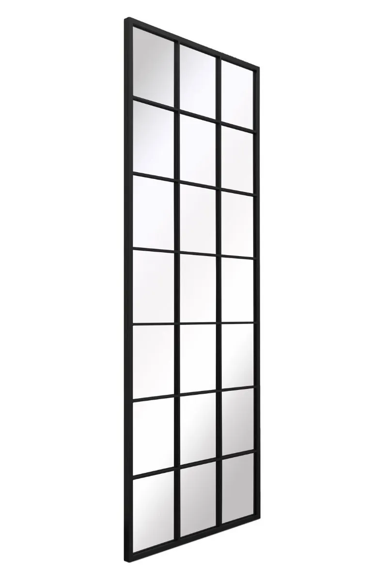 MirrorOutlet Black Modern Window Garden Wall Mirror 79" X 31" (200CM X 80CM) 4