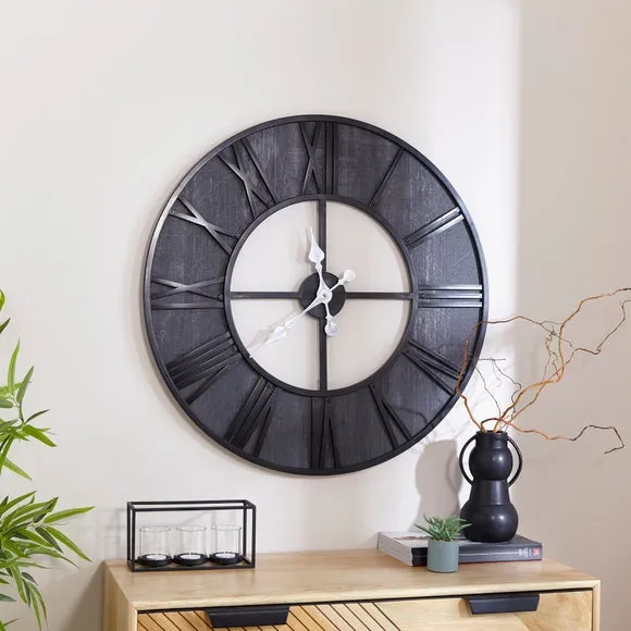 Fulton Industrial Skeleton Wall Clock 1