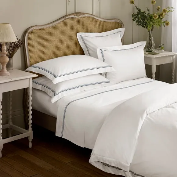 Dorma Rovello Embroidery 100% Cotton Duvet Cover & Pillowcase Set 5