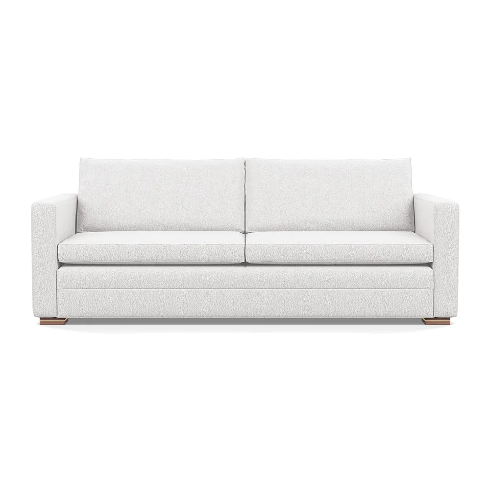 Heal's Palermo 4 Seater Sofa Loop Boucle Polar Brass/Walnut Feet 1