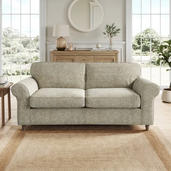 Flori Chunky Chenille 3 Seater Sofa 1