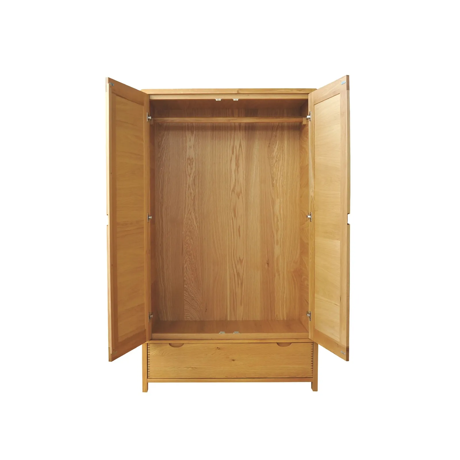 Ercol Bosco 2 Door Wardrobe, Brown Oak | Barker & Stonehouse 5