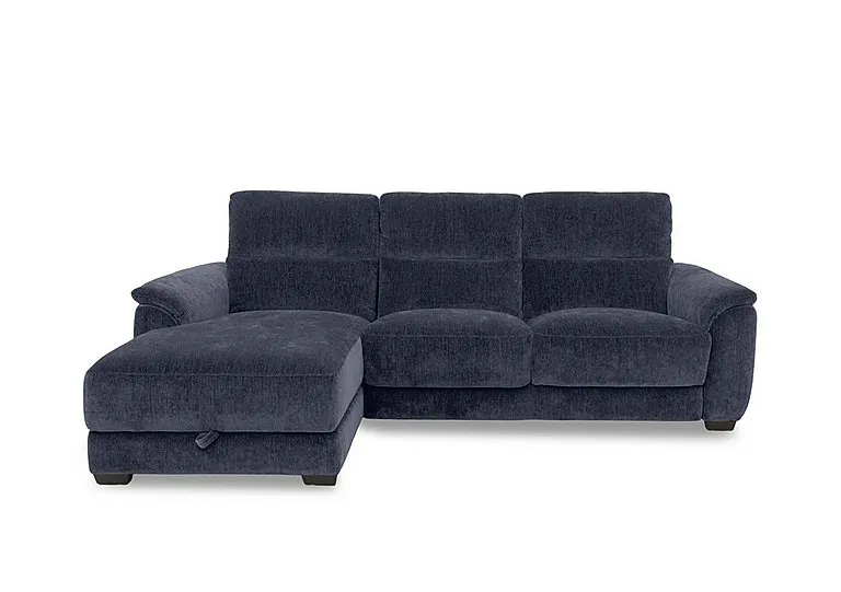 Saffron Fabric 3 Seater Sofa with Storage Left Hand Facing Chaise End