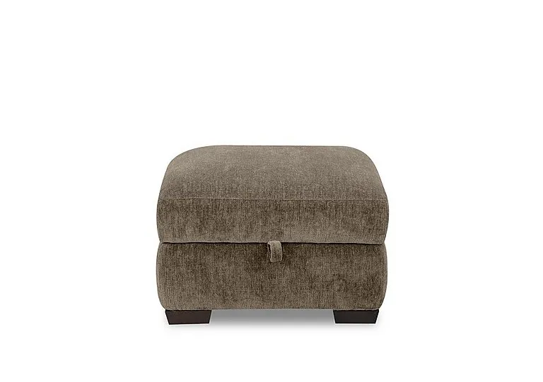 Saffron Fabric Storage Footstool