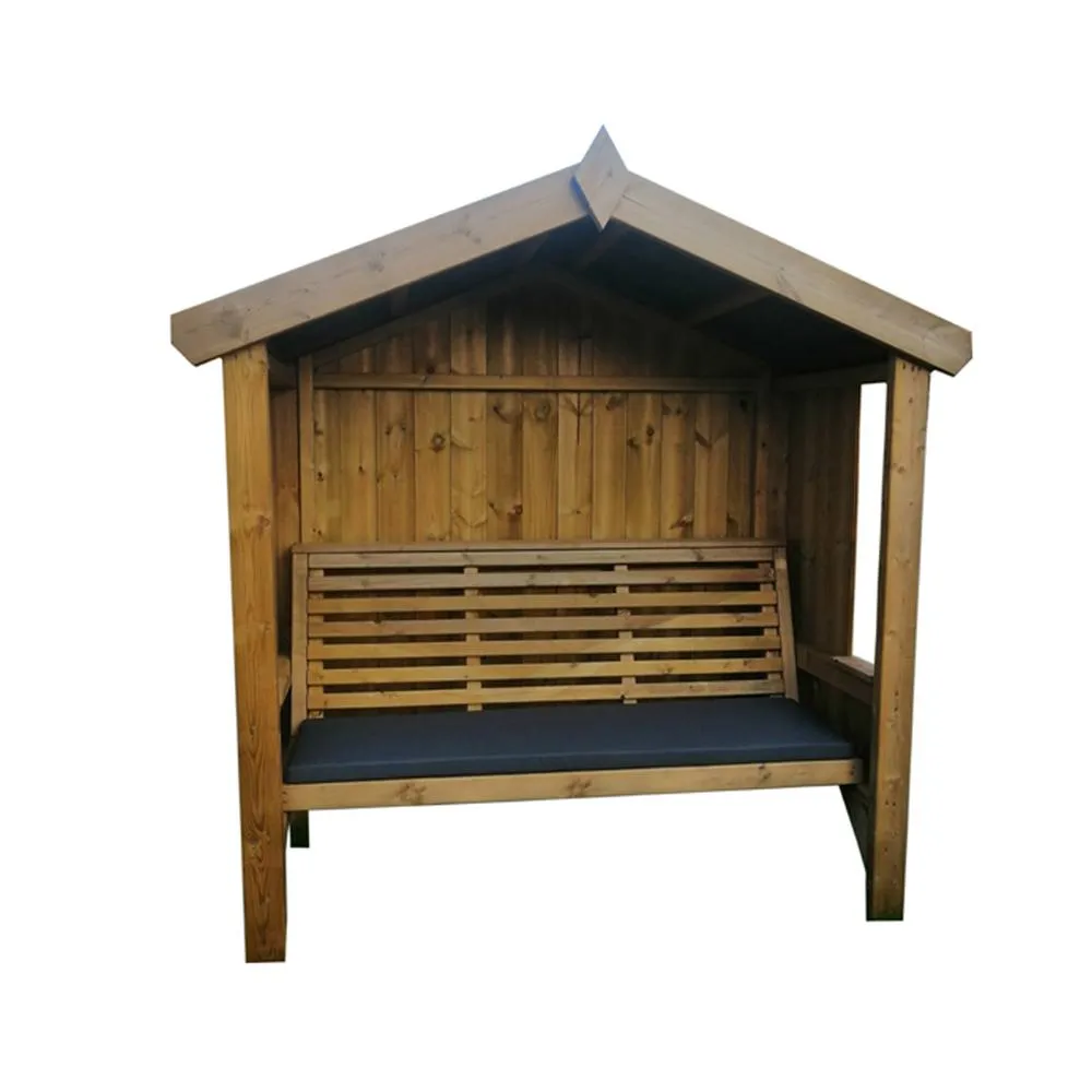 Churnet Valley Garden Furniture Ltd Waterproof Seat Pads - Double Black Cushion - Outdoor Cushion
