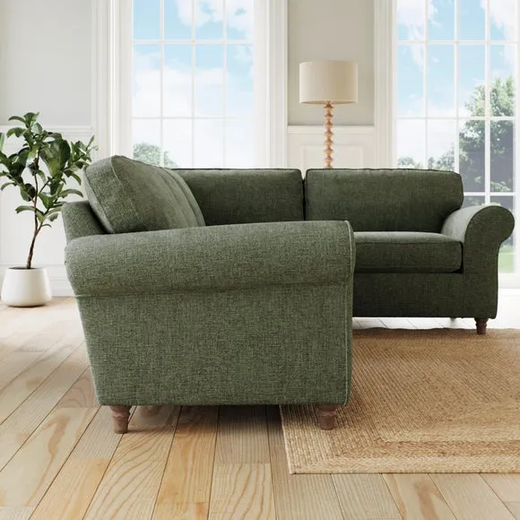 Flori Chenille Soft Texture Corner Sofa 3