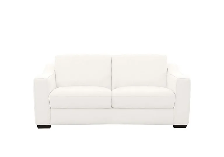 Optimus Space Saving Leather Sofa Bed with Memory Foam Mattress - BV Star White