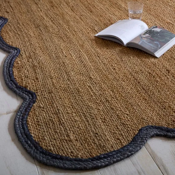 Kesia Scallop Textured Jute Rug 6