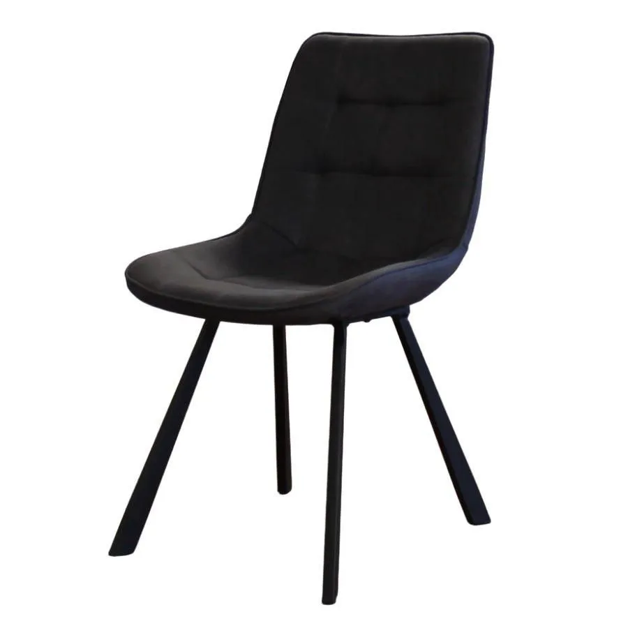 IH Design Anaisha Contemporary Design Dining Chairs in Grey Colour Set of 2 2