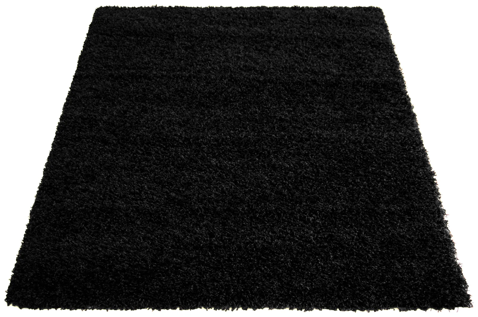 Jazz Plain Shaggy Rug - 120x170cm - Black
