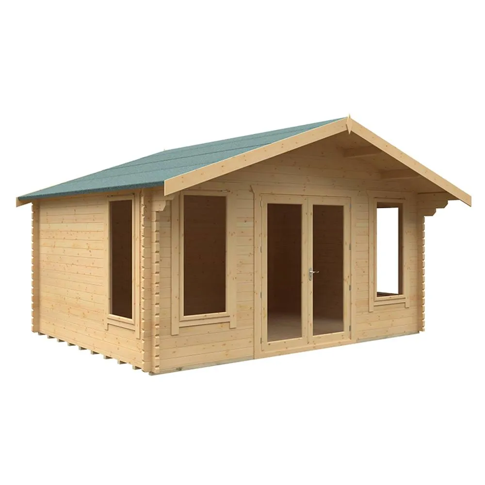 Buttercup Farm 12x16 The Sutton 44mm Cabin - L355 x W475 x H292.6 cm in Natural 1