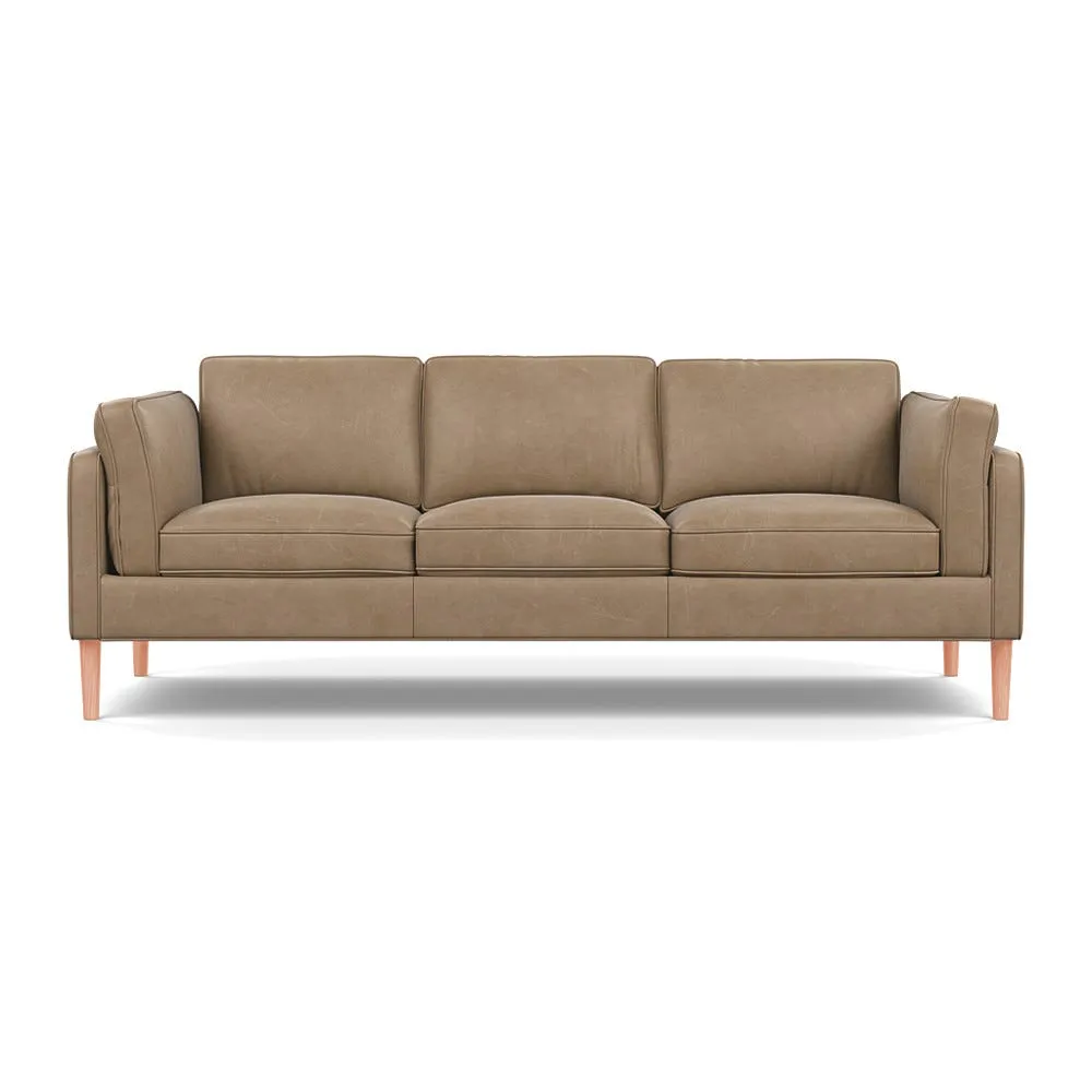 Heal's Sonno 4 Str Sofa Heritage Leather Camel 2015 Natural Feet 1