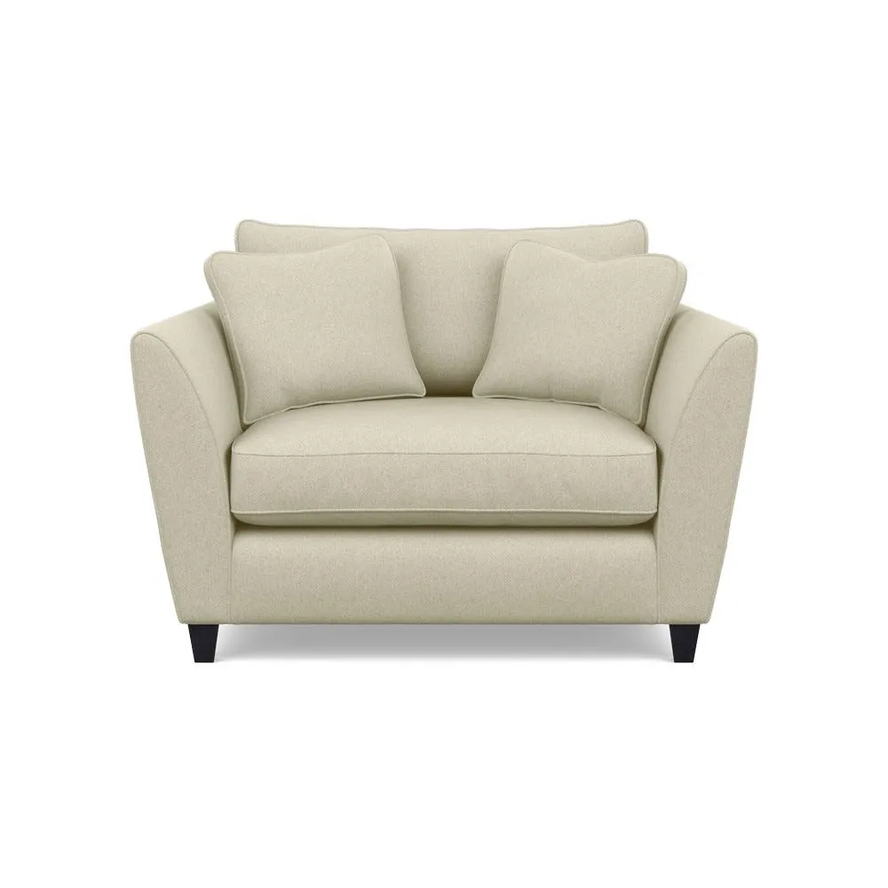 Heal's Torino Loveseat Cotton Grain Black Feet 2