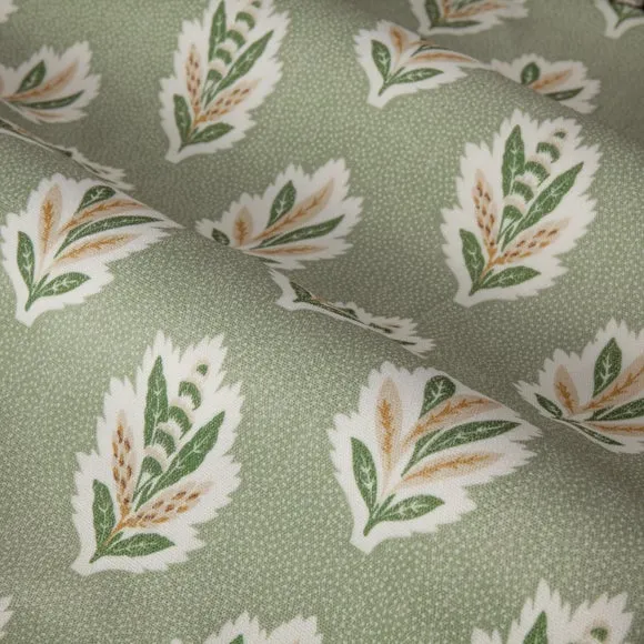 Sanderson Sessile Leaf Pencil Pleat Curtains 3