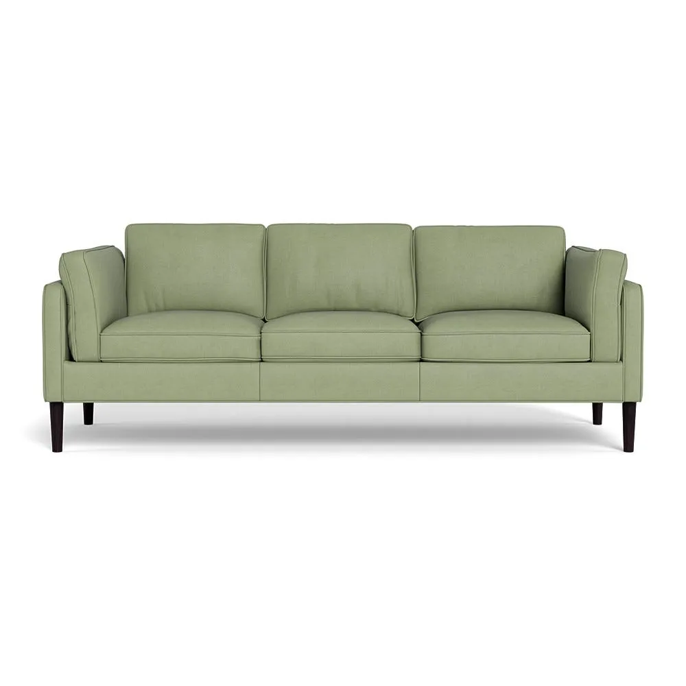 Heal's Sonno 4 Seater Sofa Siena Cotton Pistachio Wenge Black Feet 1