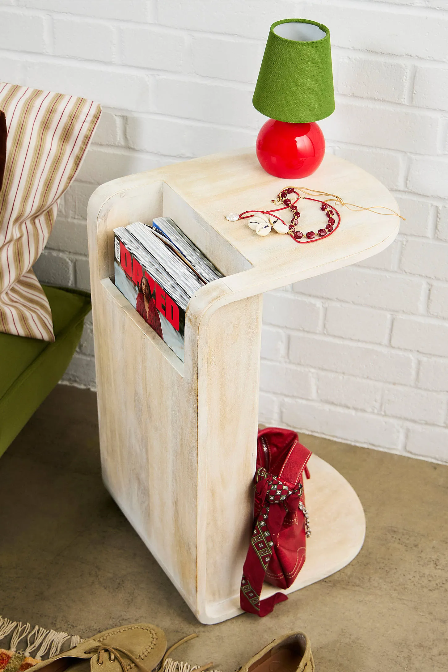 Alba Storage Side Table - White 3