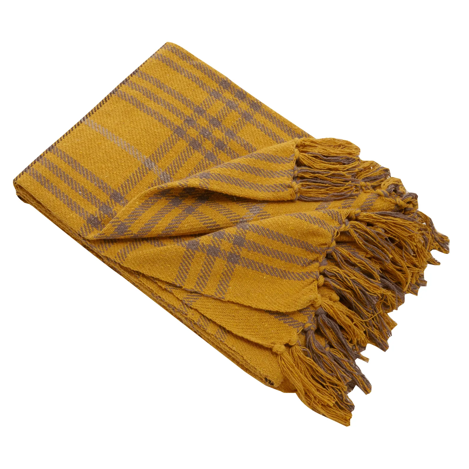 Countryman Check Throw Yellow/Brown