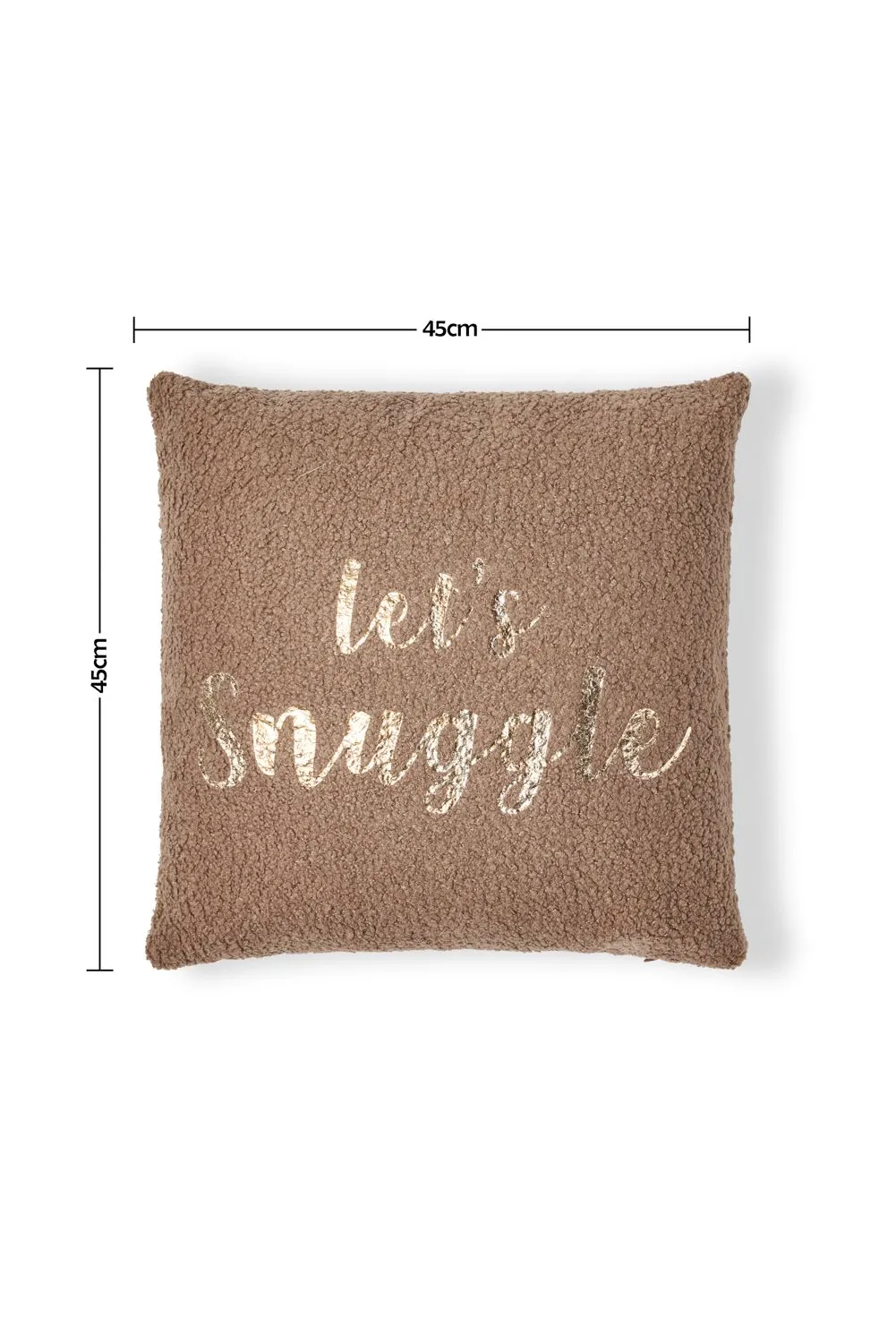 BHS Lets Snuggle Cushion in Brown 4