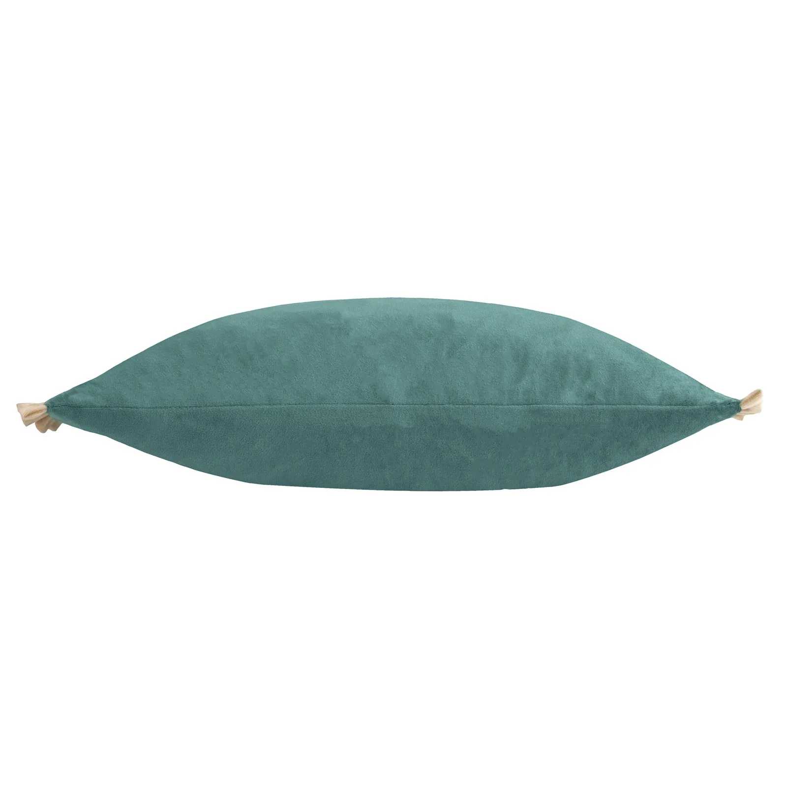 Wylder Tilly Velvet Frill Reversible Cushion in Duck Egg Blue 3