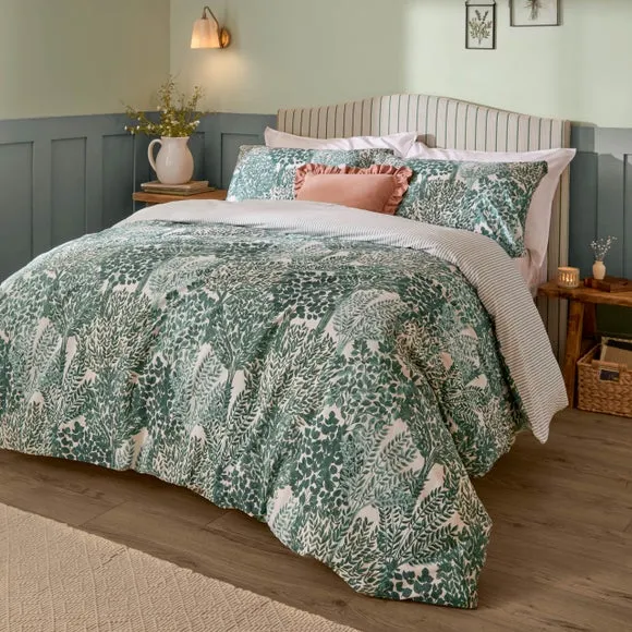 Wylder Nature Topiary Polycotton Duvet Cover & Pillowcase Set