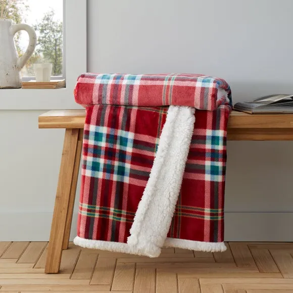 Catherine Lansfield Kelso Check Throw Blanket 130cm x 170cm 1