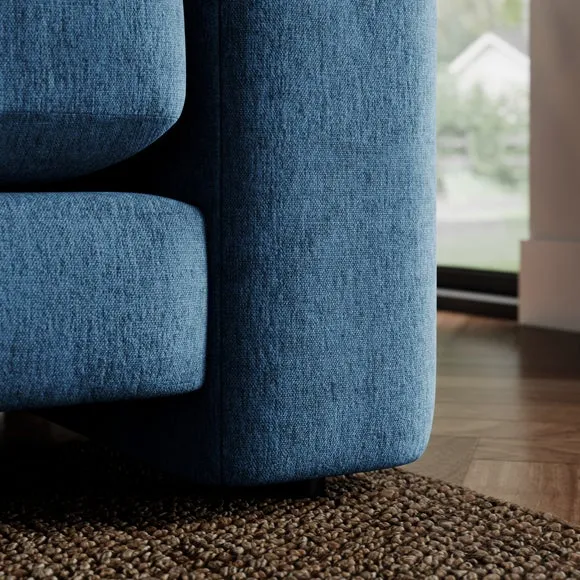 Magnus Vintage Soft Chenille 3 Seater Sofa 4