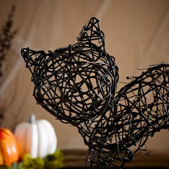 Black Scared Cat Decoration 2