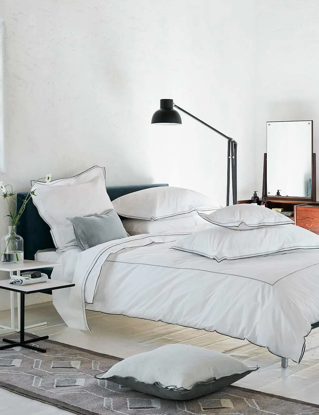 Designers Guild Pure Cotton Astor Bedding Set Grey Mix