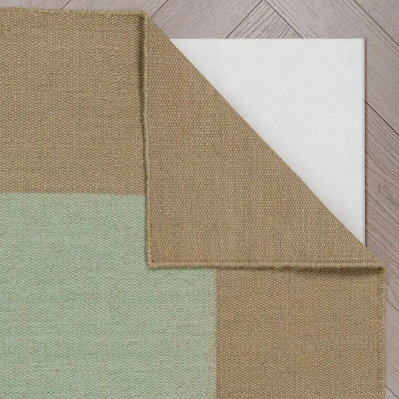 Wool Flatweave Border Rug 3