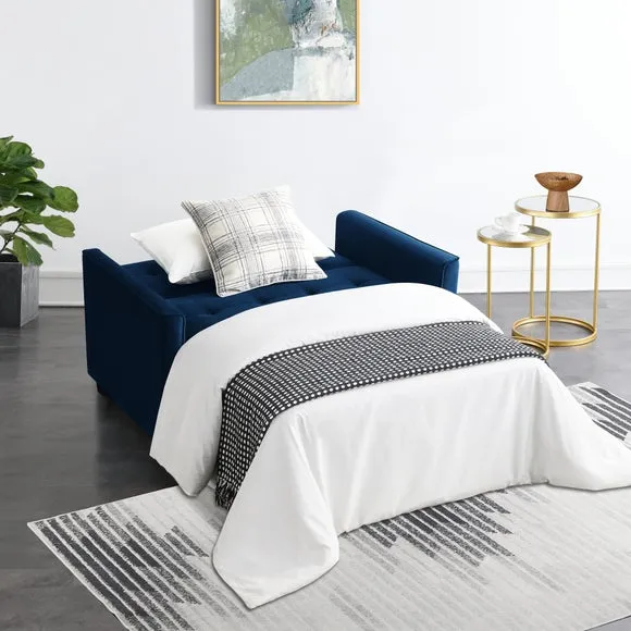 Summer Velvet 2 Seater Sofa Bed 1