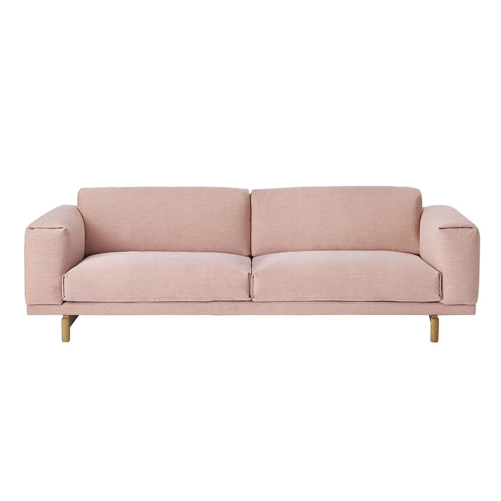 Muuto Rest 3 Seater Sofa Steelcut Trio 515 Pink 2
