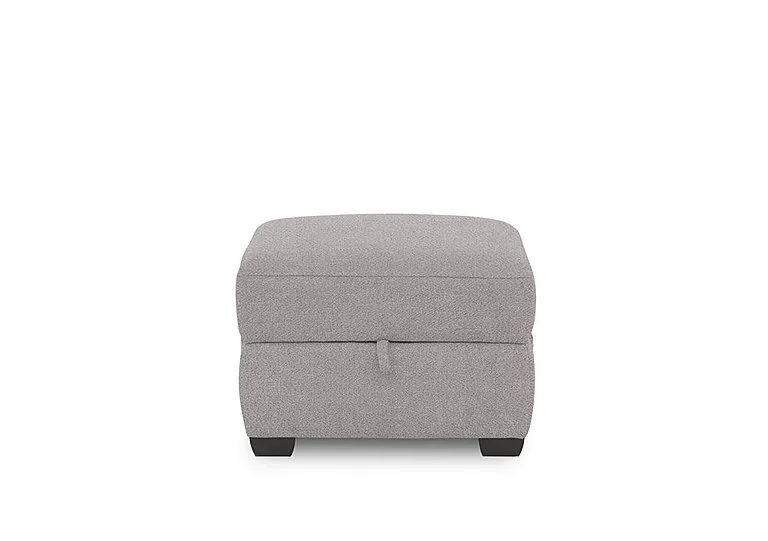 Brescia Fabric Storage Footstool - R27 Pewter
