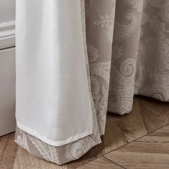 Catherine Lansfield Opulent Jacquard Eyelet Curtains 4