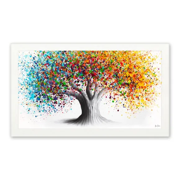 Colourful Tree by Ashvin Harrison Framed Print 2