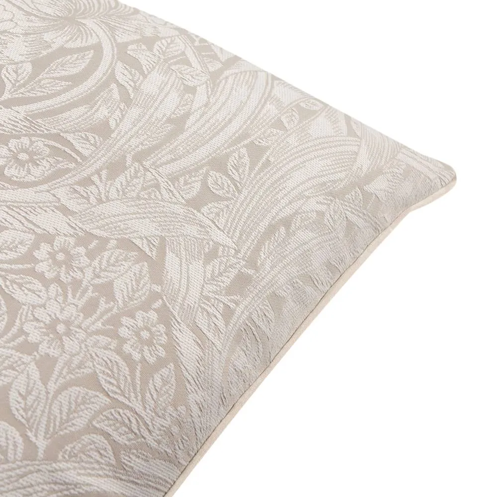 Morris & Co Pimpernel Jacquard Cushion in Cream 3