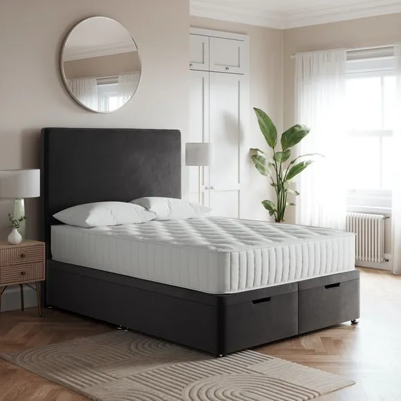 Luxury End Ottoman Bed Frame, Velvet 1