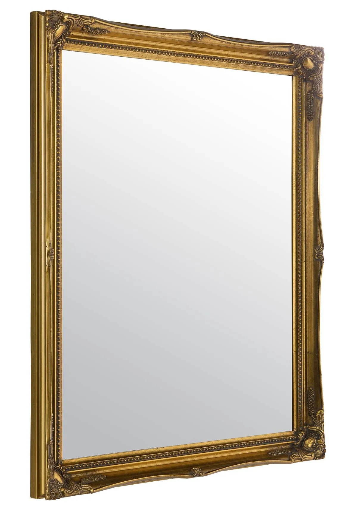 MirrorOutlet Fraser Gold Beaded Wall Mirror 71 x 61 CM 2