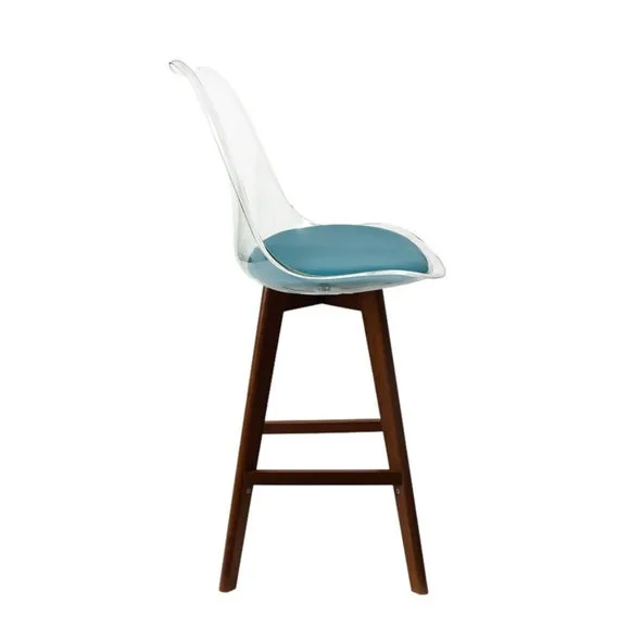 Fusion Living Soho Clear Plastic Bar Stool 3