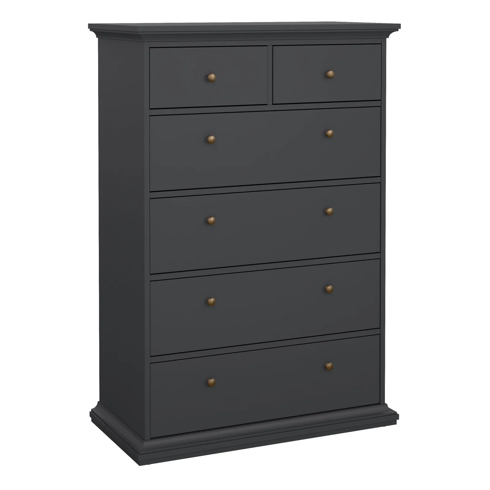 Furniture To Go Paris Chest of 6 Drawers in Grey