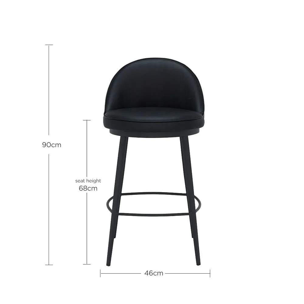 Quebec Counter Stool, Black | Barker & Stonehouse 5