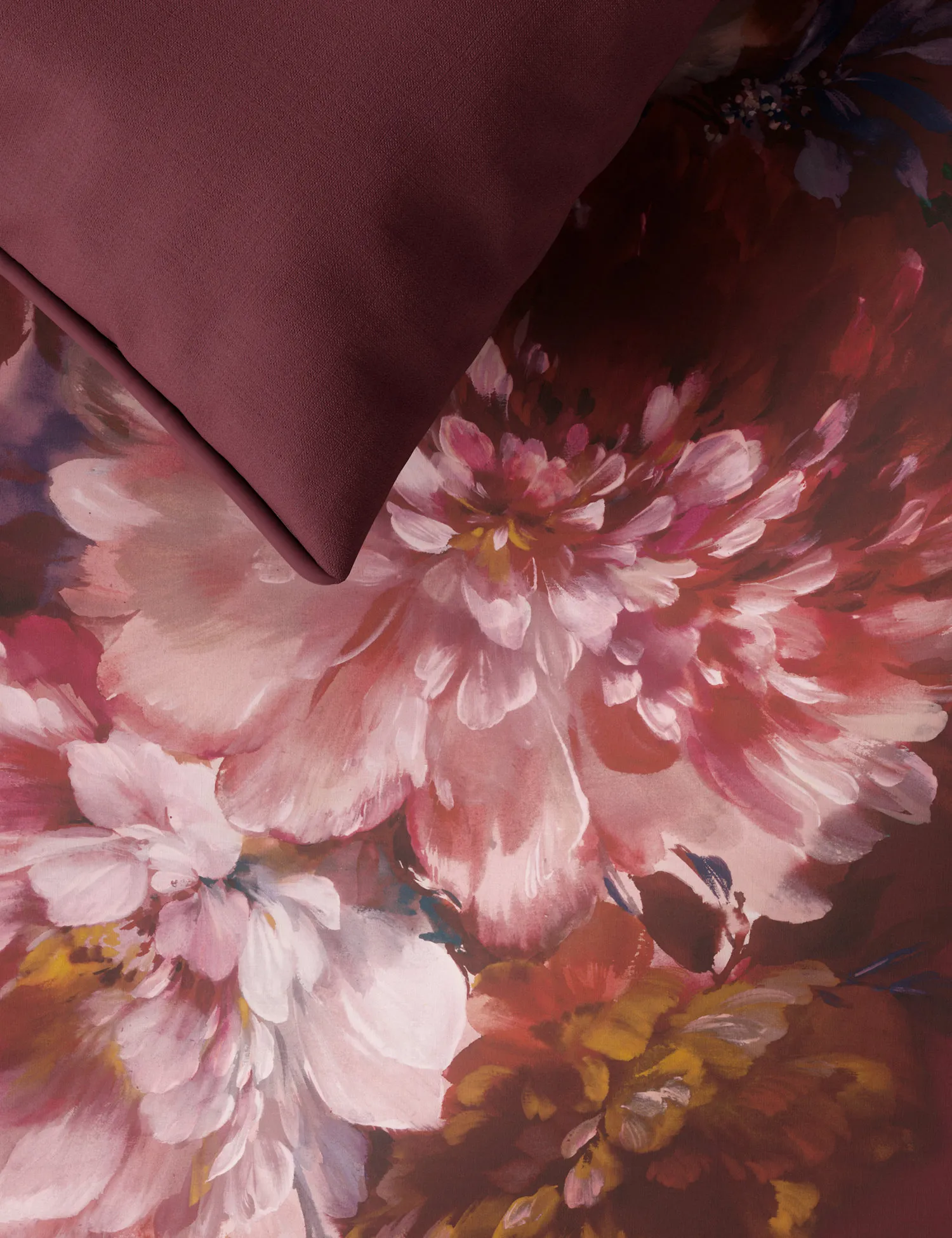 M&S Pure Cotton Floral Bedding Set