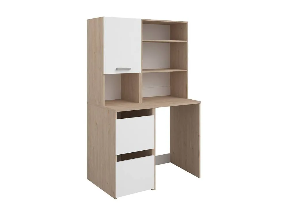 Vente-unique Washing Machine Cabinet With Shelves & Cupboards - Light Natural and in Light Oak 4