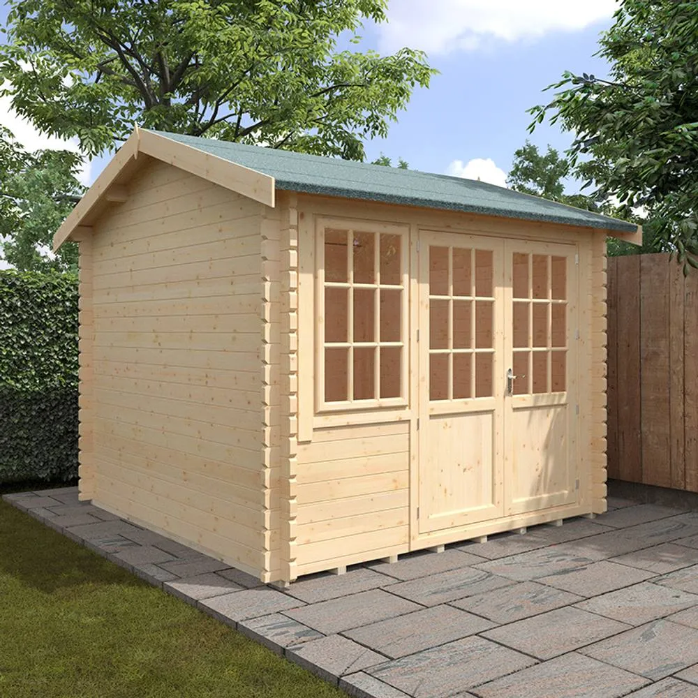 Buttercup Farm 10x10w The Henley Plus 44mm Cabin - L295 x W295 x H272.6 cm in Natural 2