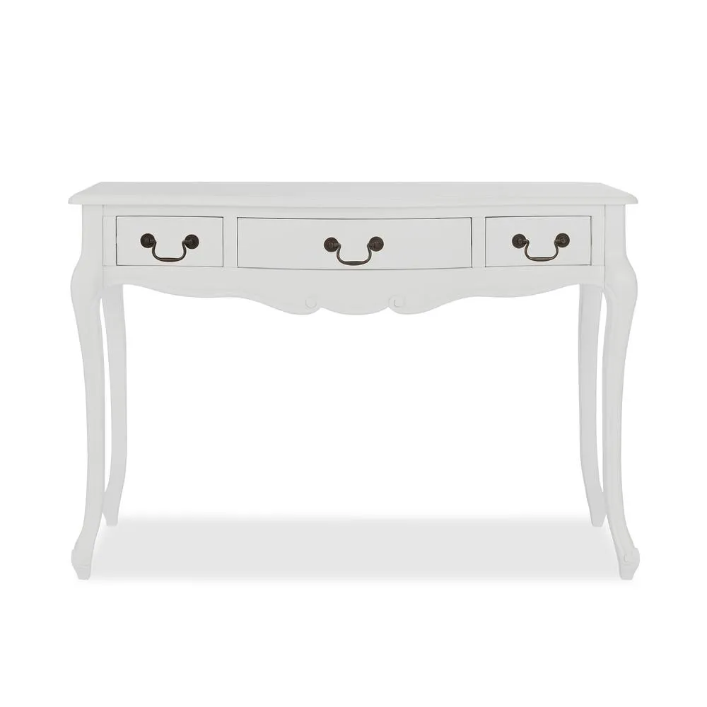 Statement Furniture Juliette Vintage Chic Dressing Table in White 5