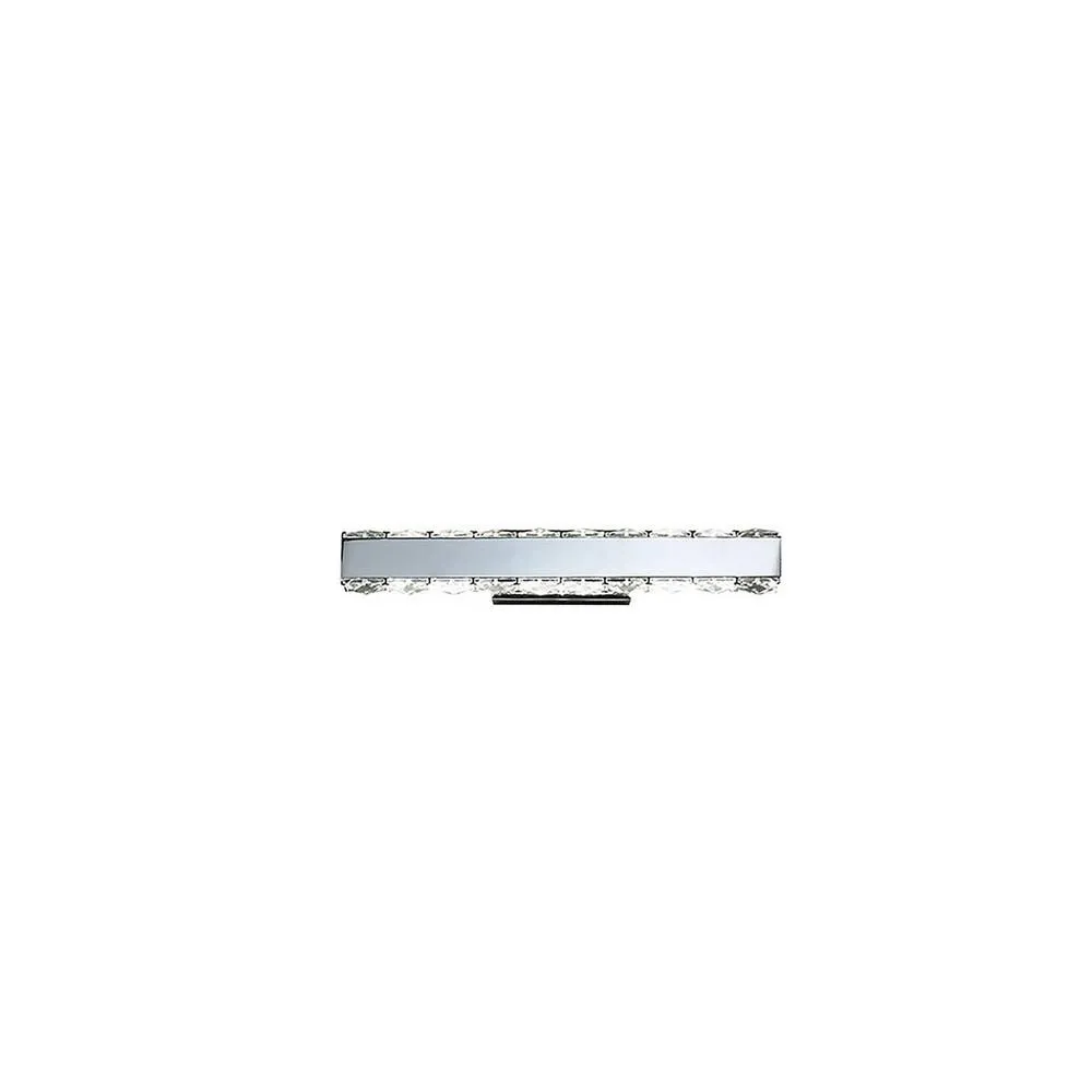 Netlighting Galaxy Horizontal Wall Lamp 3W LED 6000K Polished ChromeCrystal in Grey