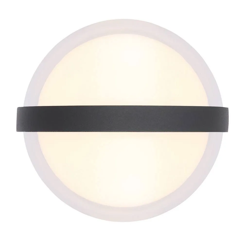 Netlighting Illi Outdoor Globe Wall Lamp Anthracite IP54 LED 3000K in Grey 2