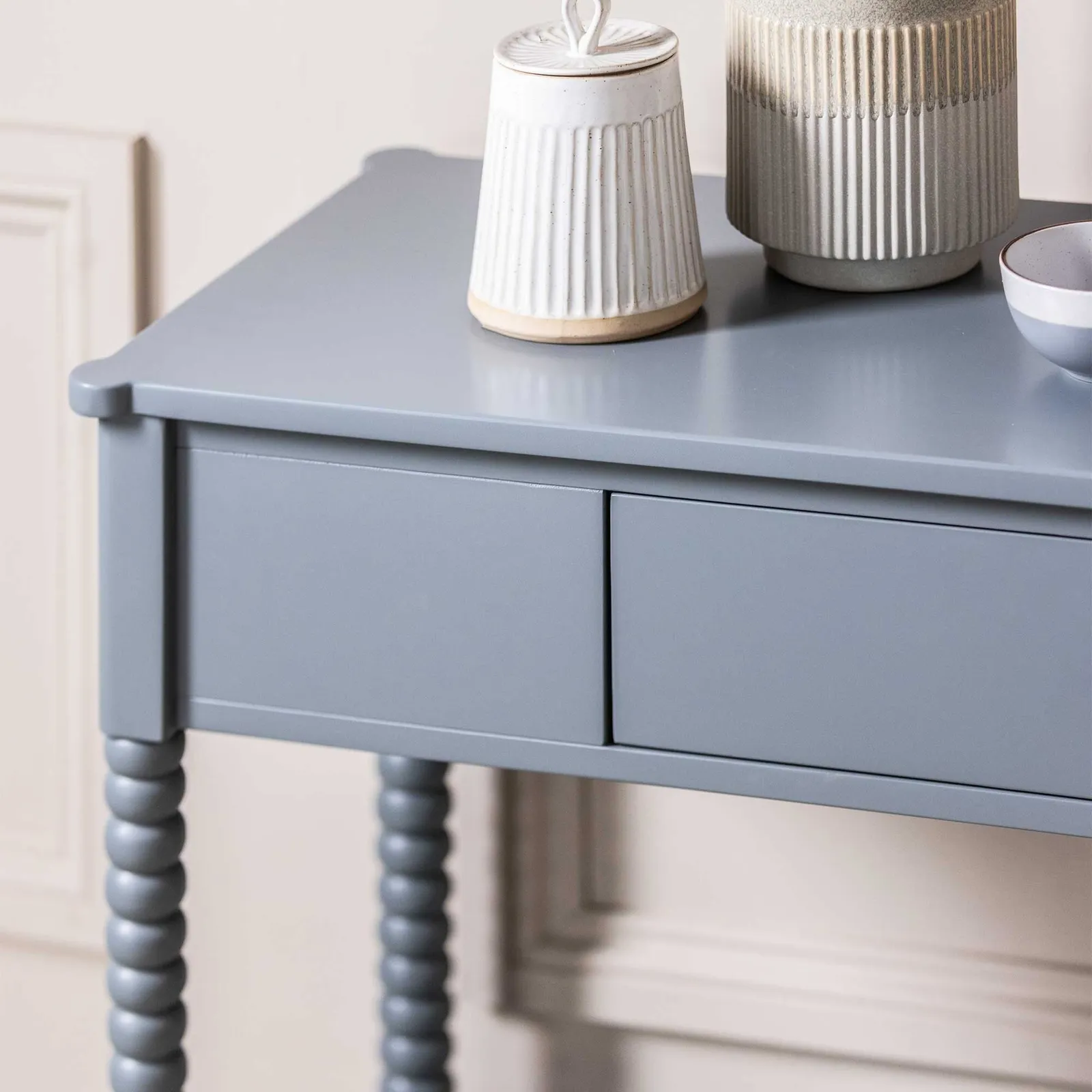 Wesson 1 Drw Console Table, Grey Wood | Barker & Stonehouse 5