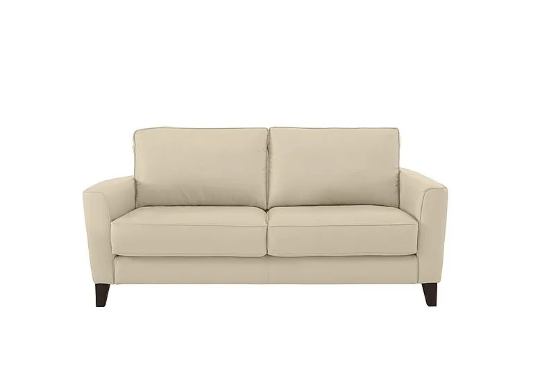 Brondby 2 Seater Leather Sofa - BV Bisque