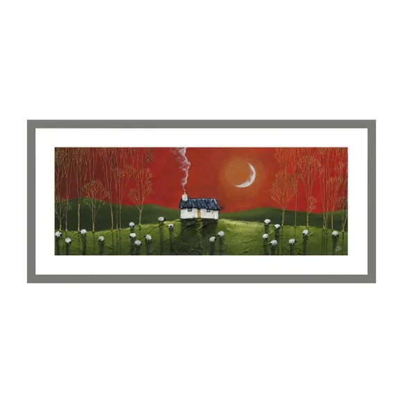 Fiery Orange Framed Print 2