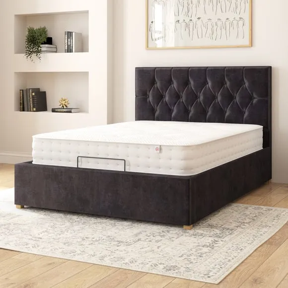 Olivier Plush Velvet Adjustable Bed 2